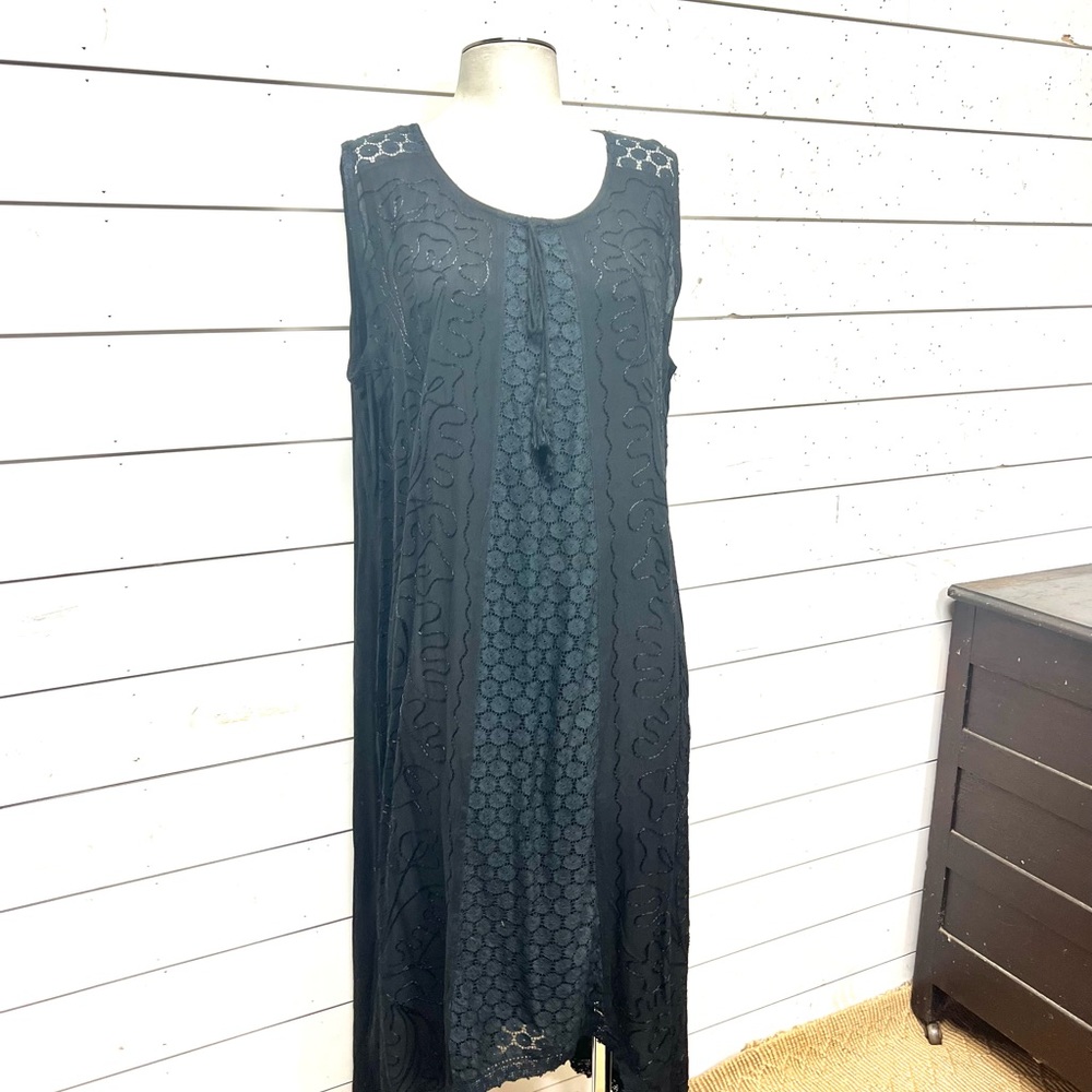 Anandas NWT black dress rayon xxl